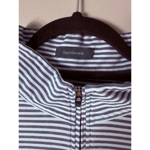Turtleson Stripe Quarter-Zip Pullover Men's Large - Picture 4 of 9